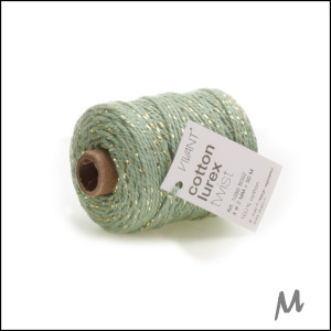 Lurex-koord – jade - 50 meter