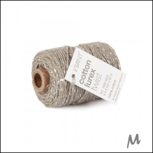 Lurex-koord – grey - 50 meter