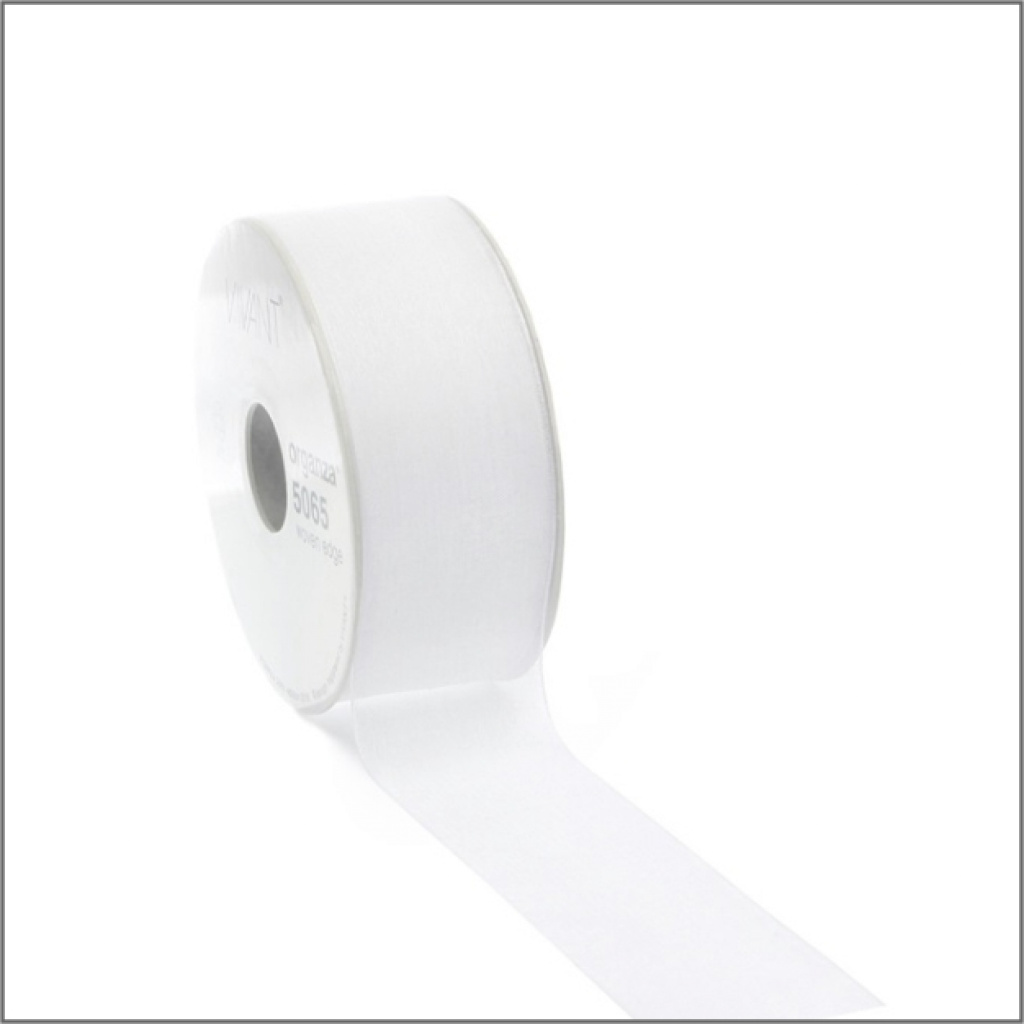 Organza Lint – licht blauw – 25mm x 50 meter