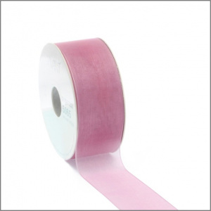Organza Lint – oud roze– 25mm x 50 meter