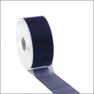 Organza Lint – donker blauw – 25mm x 50 meter