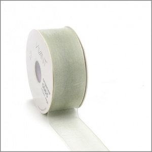 Organza Lint – nile-olijf – 25mm x 50 meter