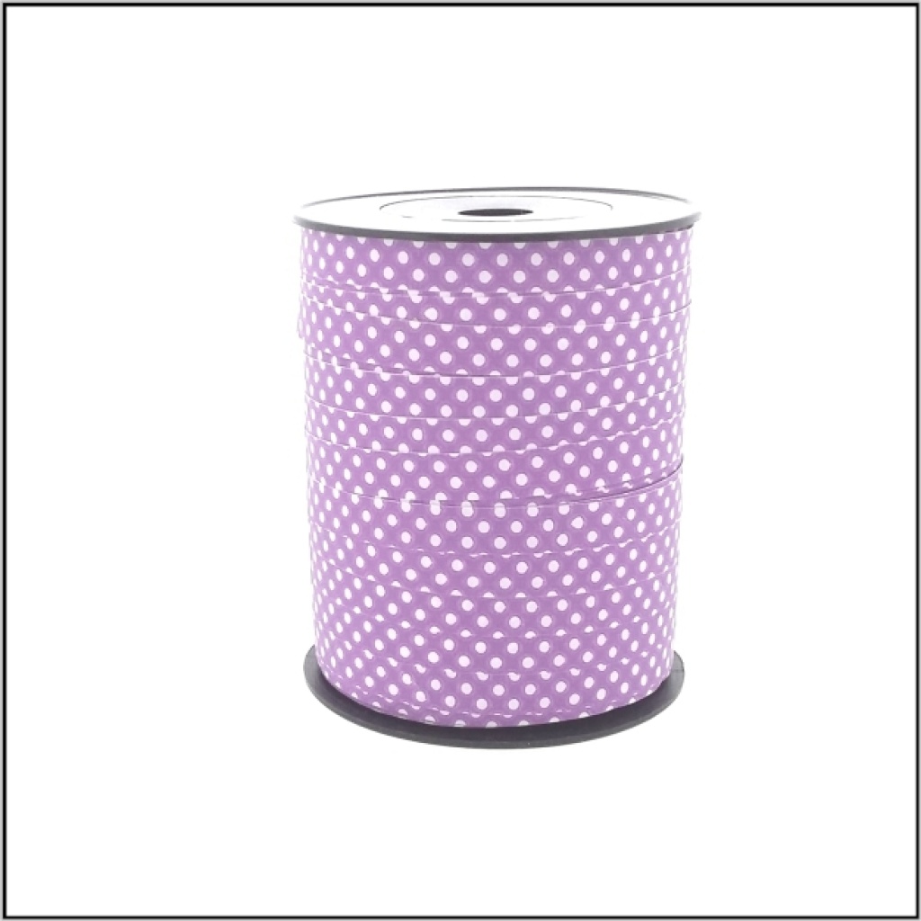 Krullint - Stip - 10 mm x 250 meter - Paars