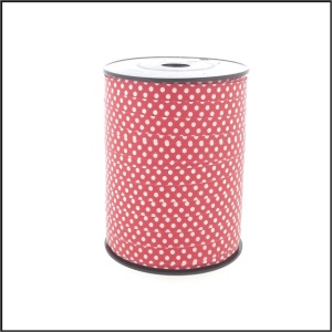 Krullint - Stip - 10 mm x 250 meter - Rood