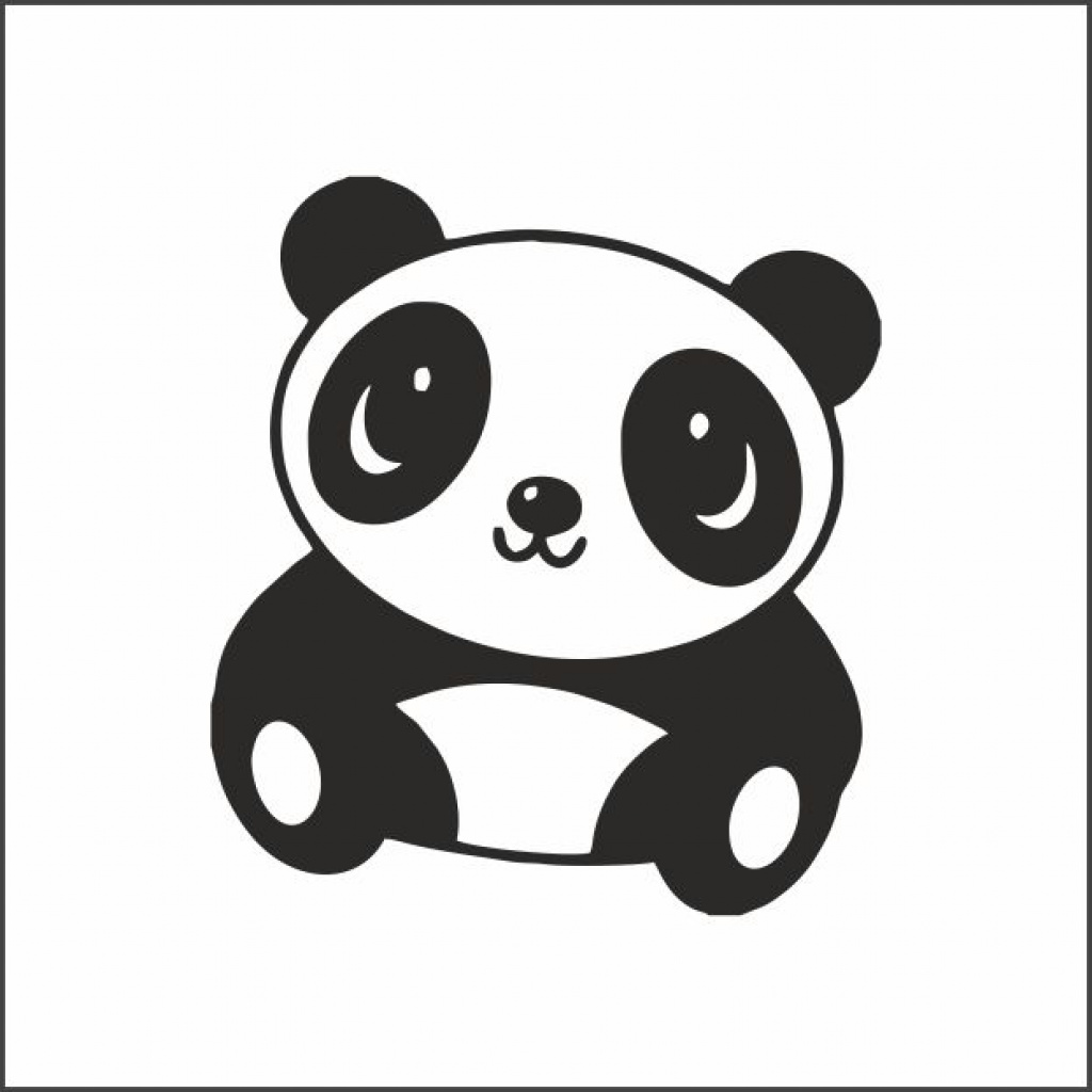 Wenskaart “Panda” – 150 x 150 mm – Inclusief Envelop