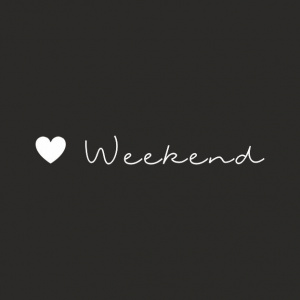 Wenskaart “Weekend” – 150 x 150 mm – Inclusief Envelop