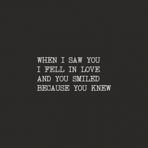 Wenskaart “When i saw you.......” – 150 x 150 mm – Inclusief Envelop