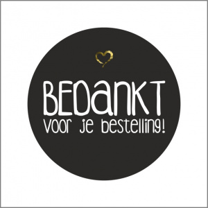 Webshop etiket – zwart