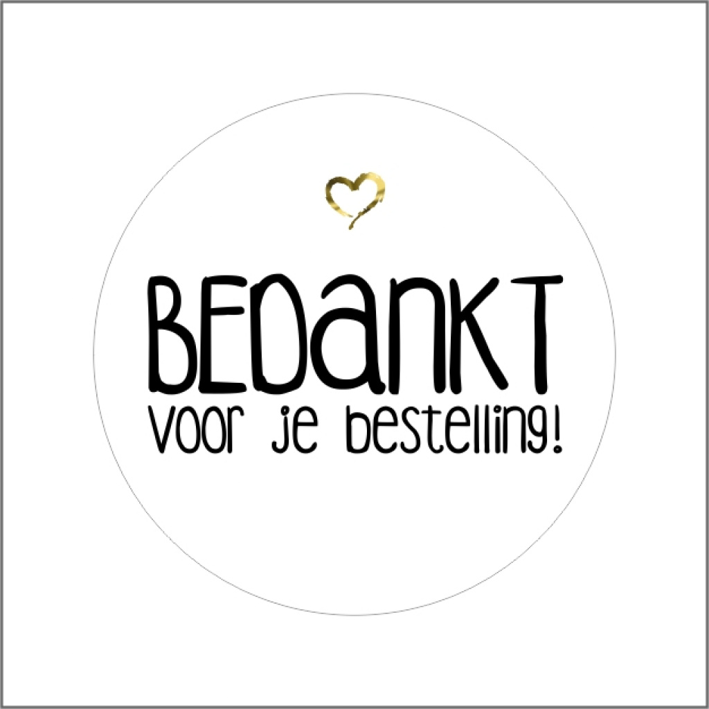 Webshop etiket – wit