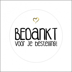 Webshop etiket – wit