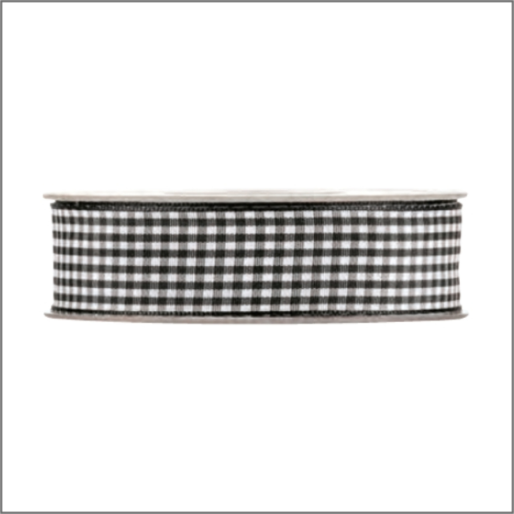 Ruitlint – zwart – 25mm x 20 meter