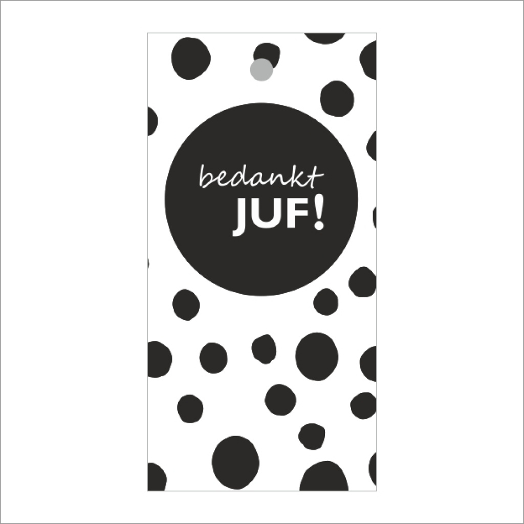 Cadeaukaartje – Bedankt juf