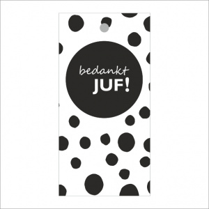 Cadeaukaartje – Bedankt juf