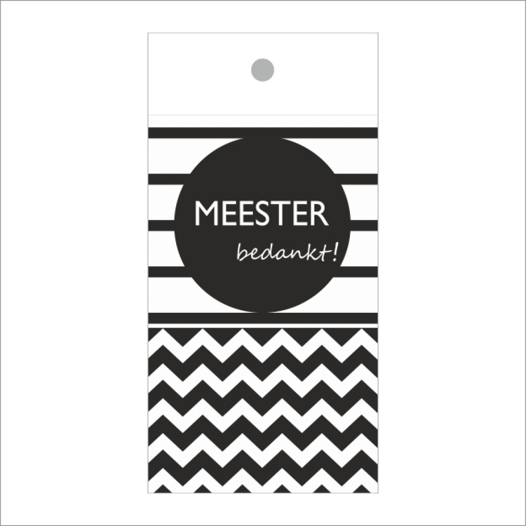 Cadeaukaartje – Meester bedankt