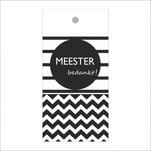 Cadeaukaartje – Meester bedankt