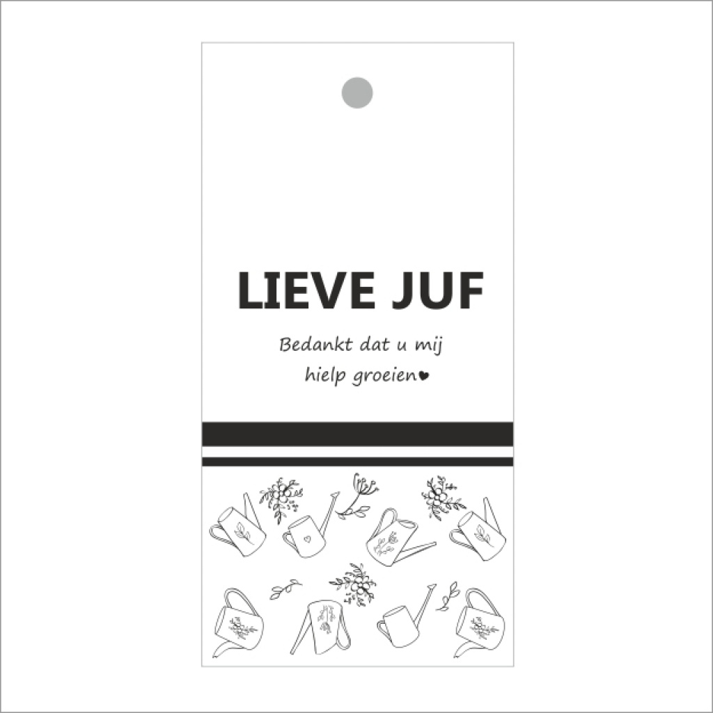 Cadeaukaartje – Lieve juf