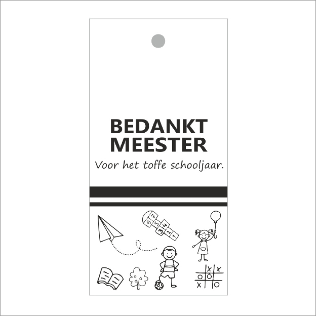 Cadeaukaartje – Bedankt meester