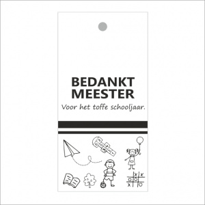 Cadeaukaartje – Bedankt meester