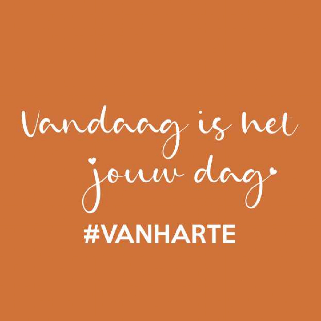 Cadeaukaartje – vandaag is het jouw dag