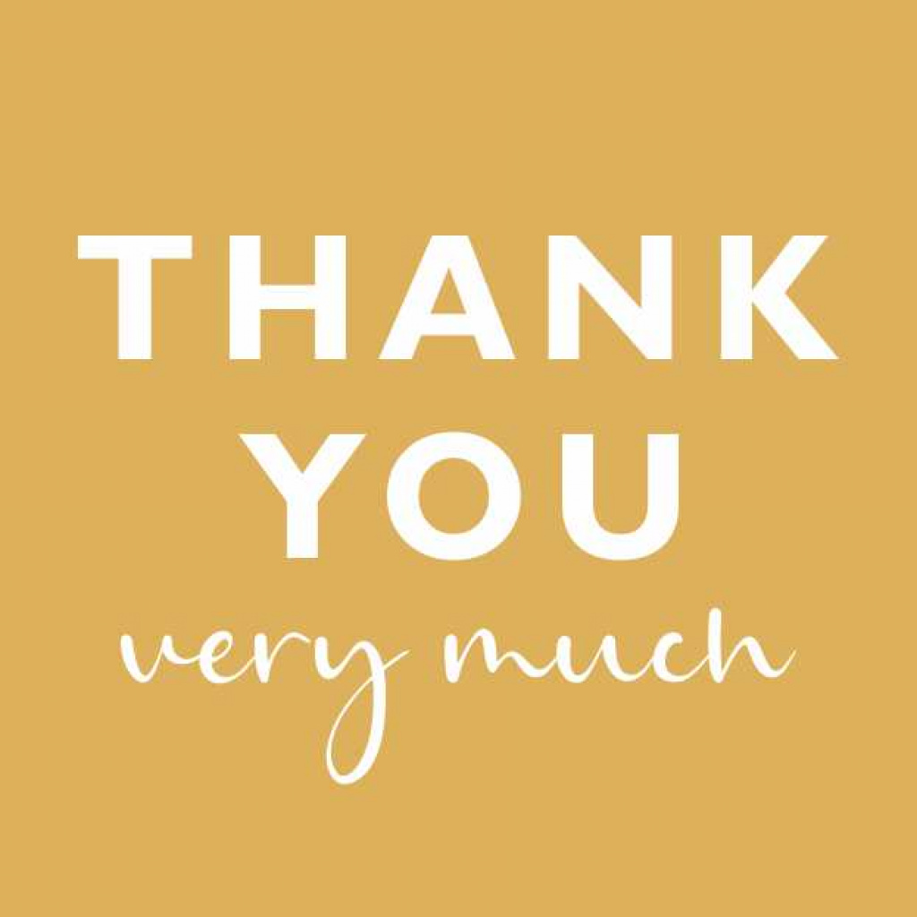 Cadeaukaartje – Thank you very much