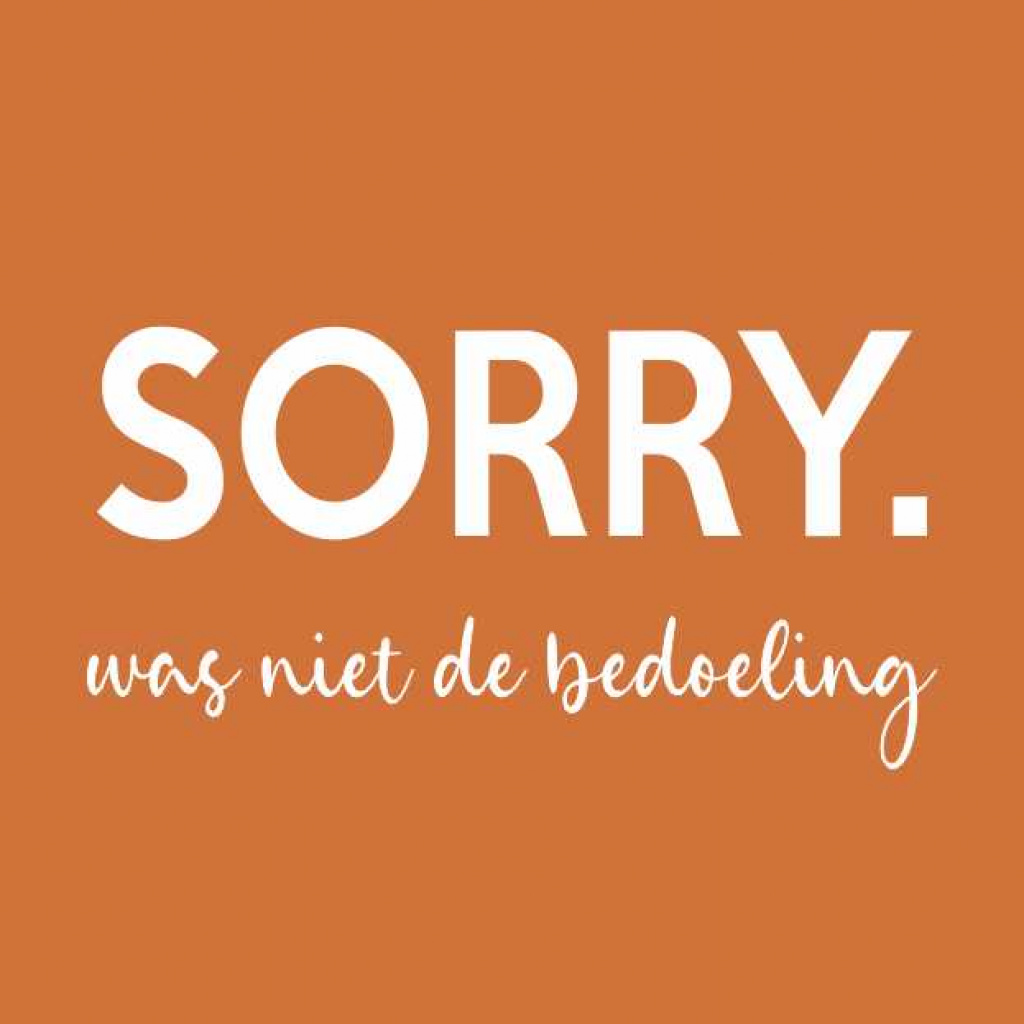 Cadeaukaartje – Sorry