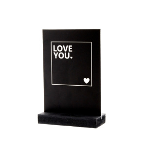 Decoplaatje – Love you- met houder