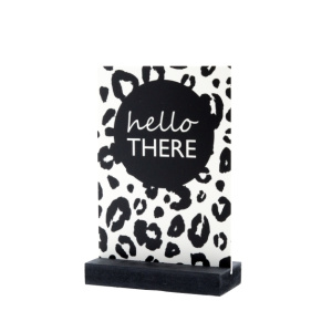 Decoplaatje – Hello There – met houder