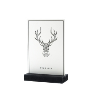 Decoplaatje – wildlife – met houder