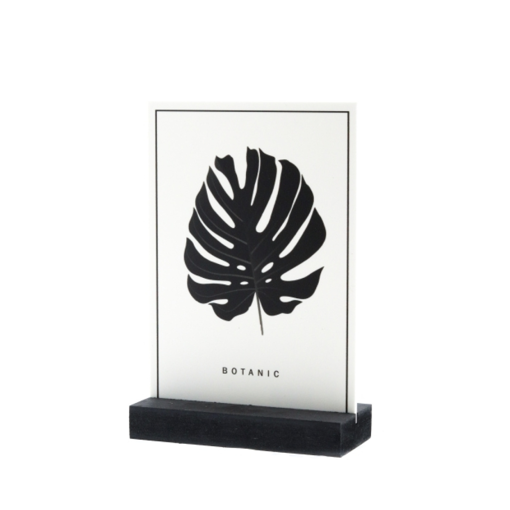 Decoplaatje – botanic – met houder
