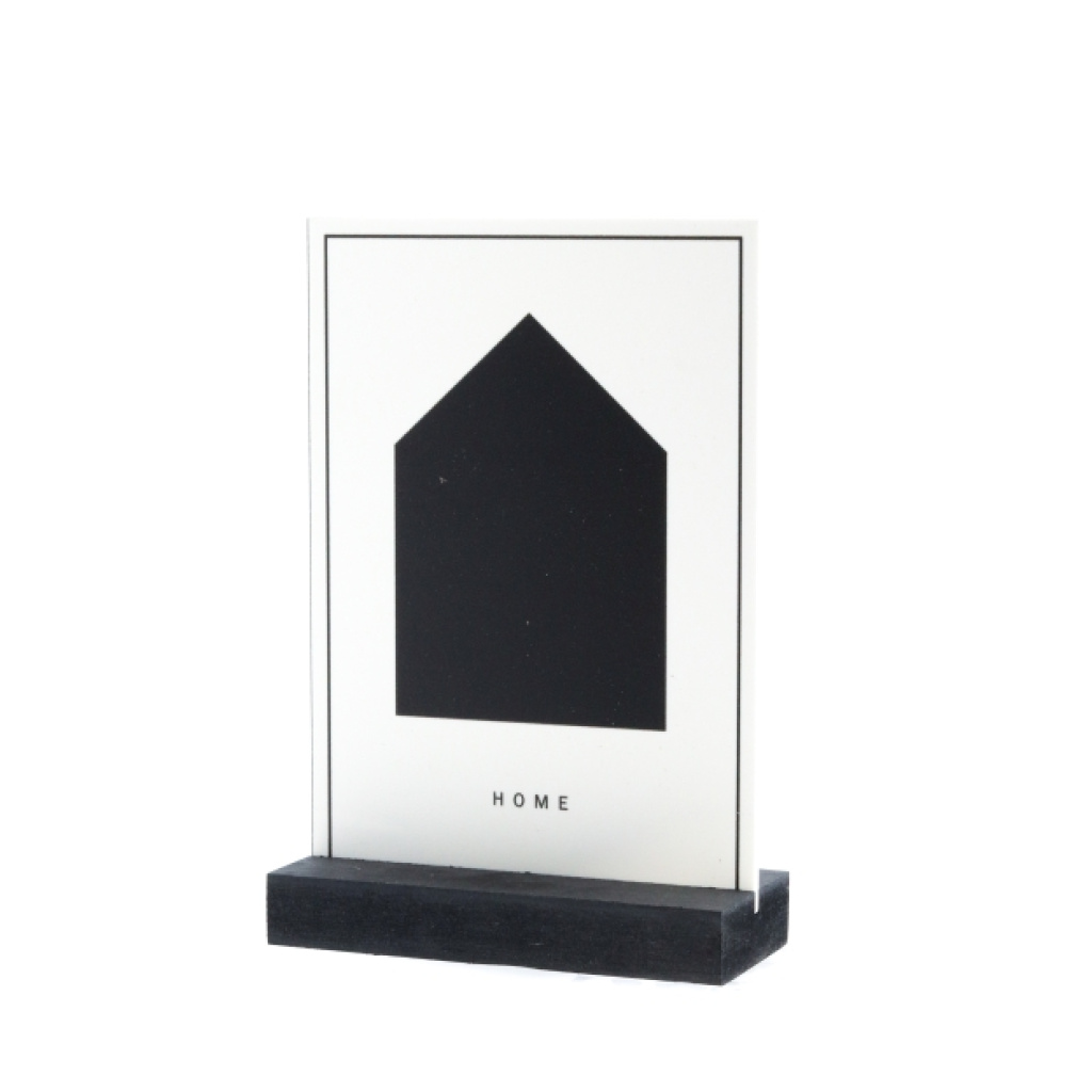 Decoplaatje – home – met houder