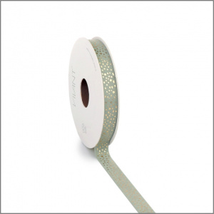 Velvet lint – 5 meter – Dotty - stipjes – emerald