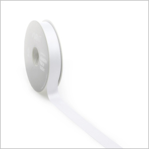 Double faced satijn – 25 meter – wit