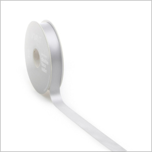 Double faced satijn – 25 meter – zilver