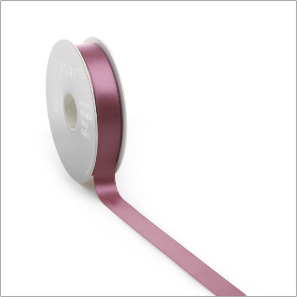 Double faced satijn – 25 meter – framboos