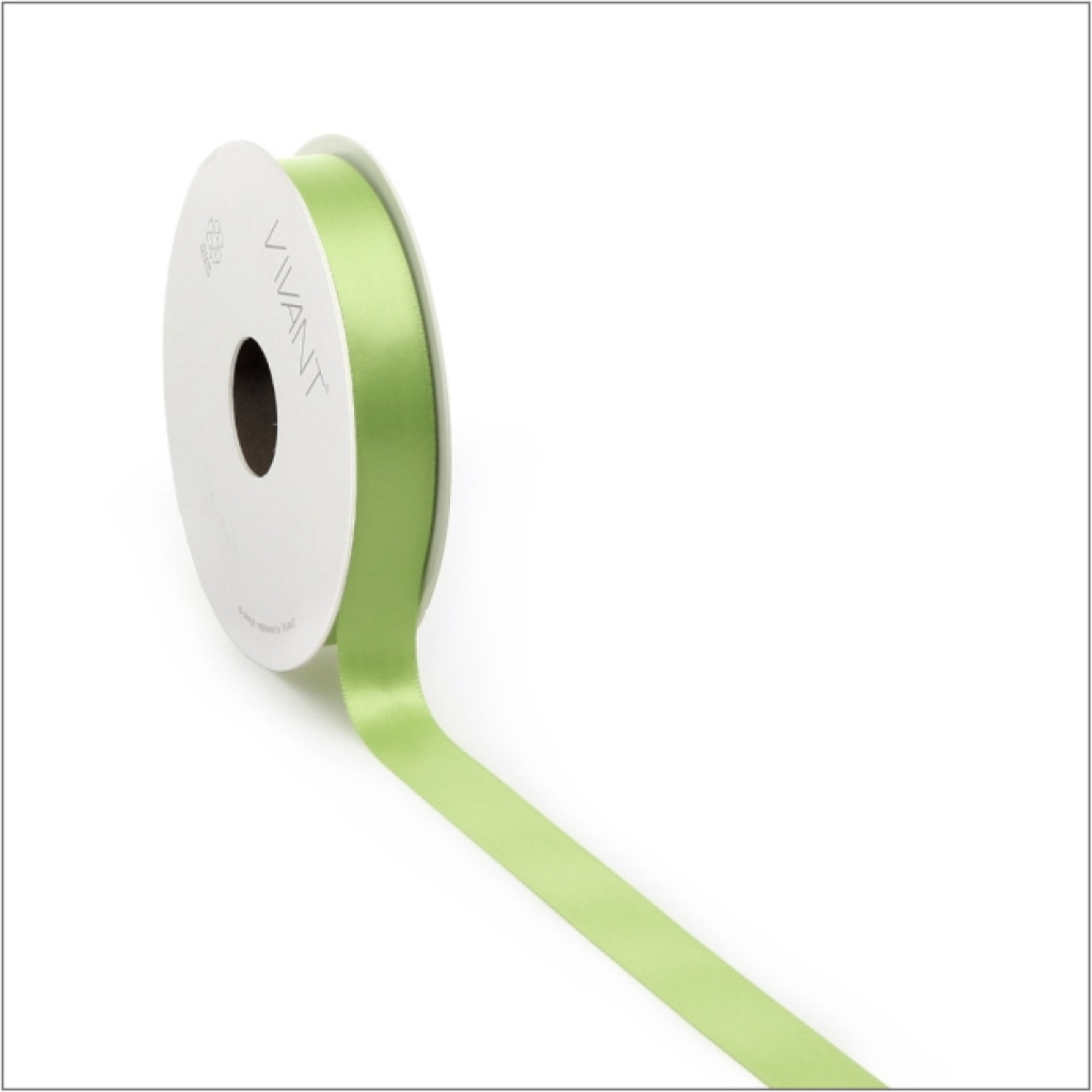 Double faced satijn – 25 meter – lime