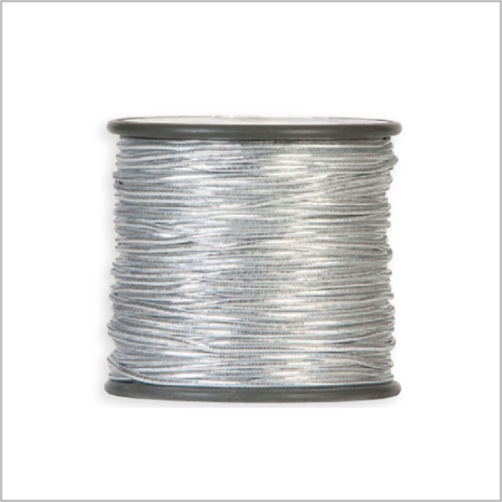 Elastiek – 2mm x 50 meter – Zilver