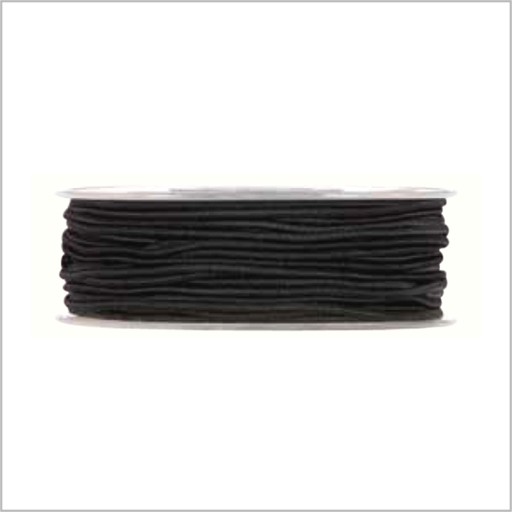 Elastiek – 2mm x 50 meter – Zwart