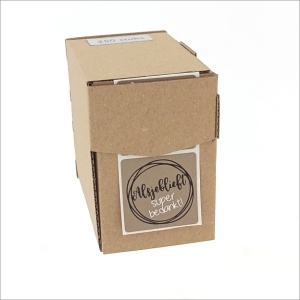 Stickers - Alsjeblieft Super Bedankt - Kraft - 39x39mm - 250 Stuks - Etiketten - Sluitzegel - Bedankstickers
