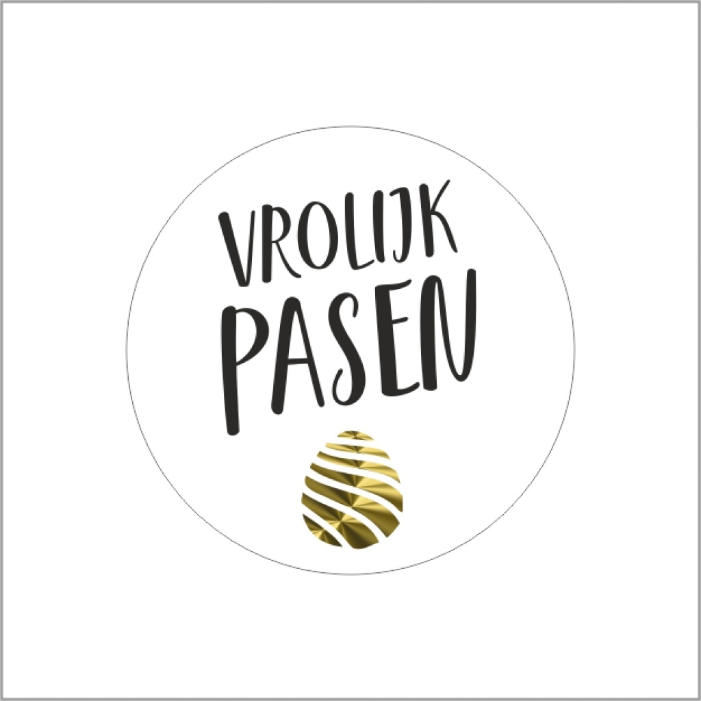 Etiket vrolijk pasen