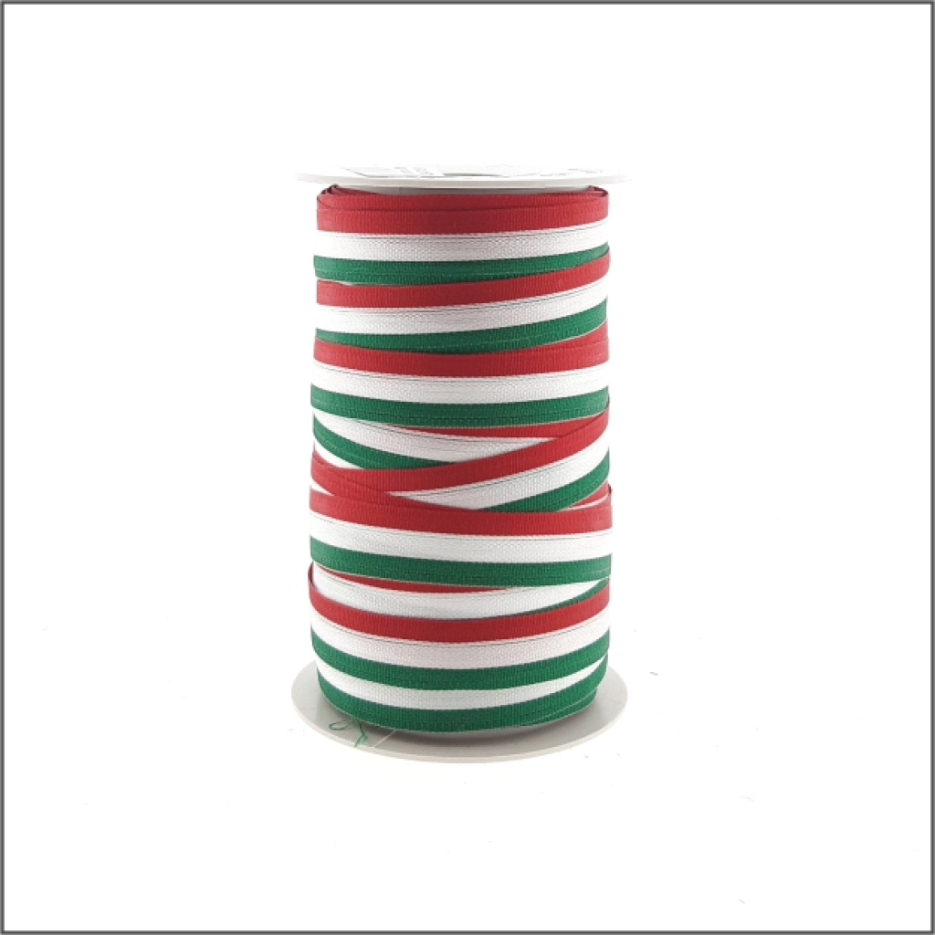Lint Italiaanse vlag-15mm x 25 meter