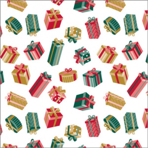 Papierrol – Kleurrijke cadeautjes – 50cm x 100m