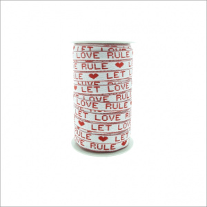 Let love rule – Lint wit-rood