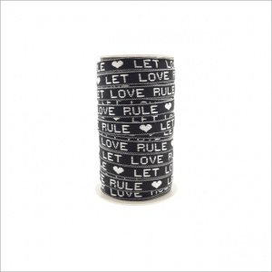 Let love rule – Lint zwart-wit