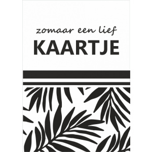 Wenskaart – zomaar een kaartje