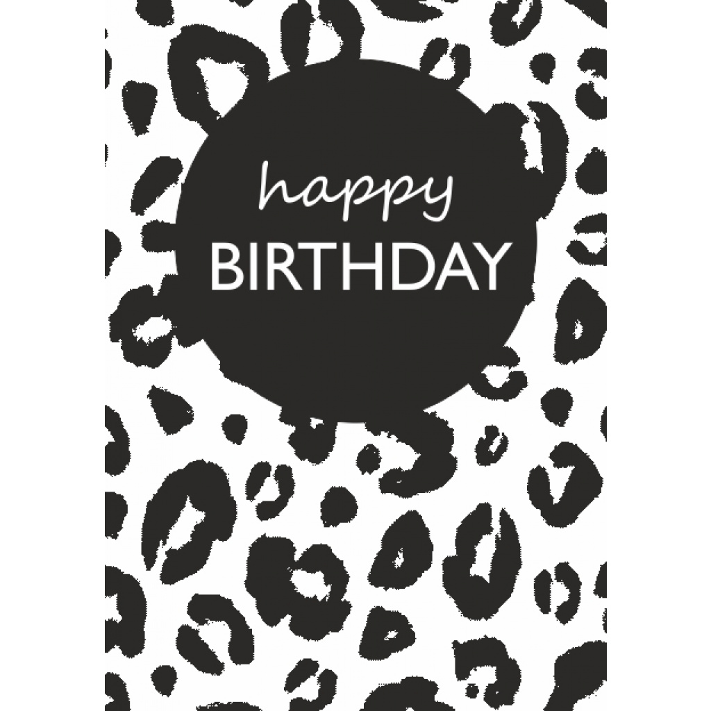 Wenskaart – happy birthday