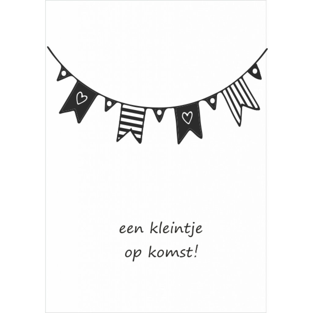 Wenskaart – een kleintje op komst