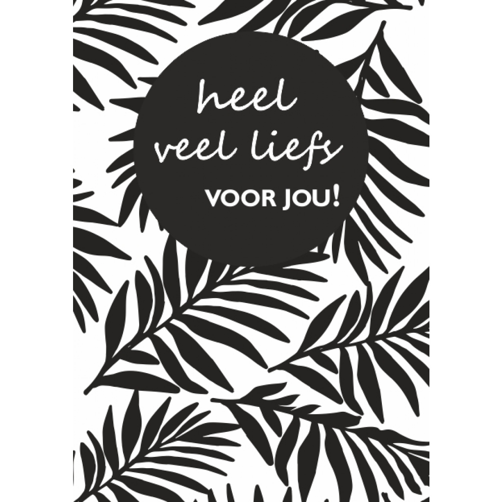 Wenskaart – veel liefs voor jou