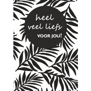 Wenskaart – veel liefs voor jou