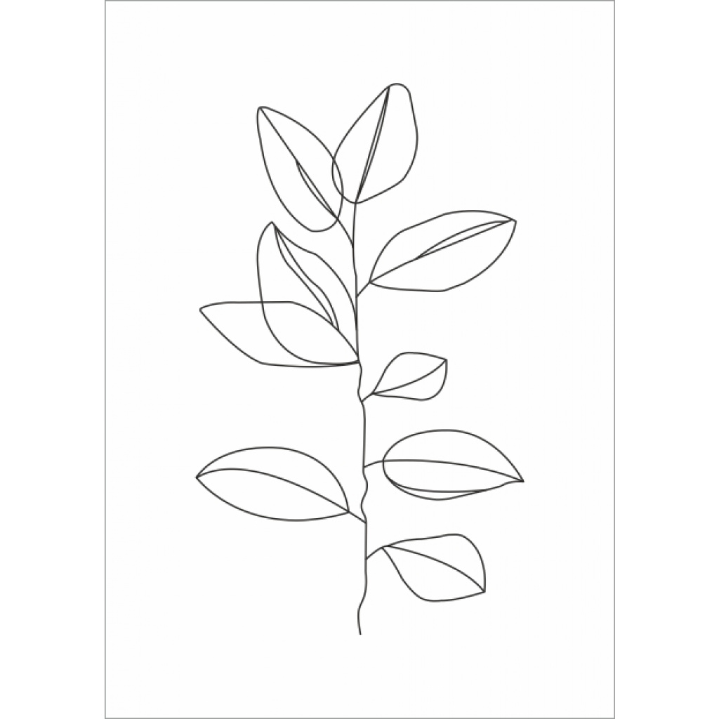 Wenskaart – tak-blad