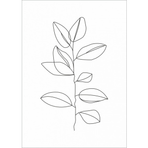Wenskaart – tak-blad